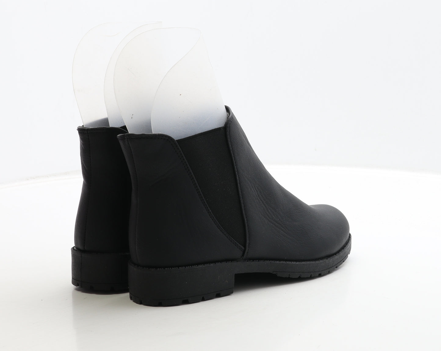 Krush Womens Black Leather Chelsea Boot UK 4 37