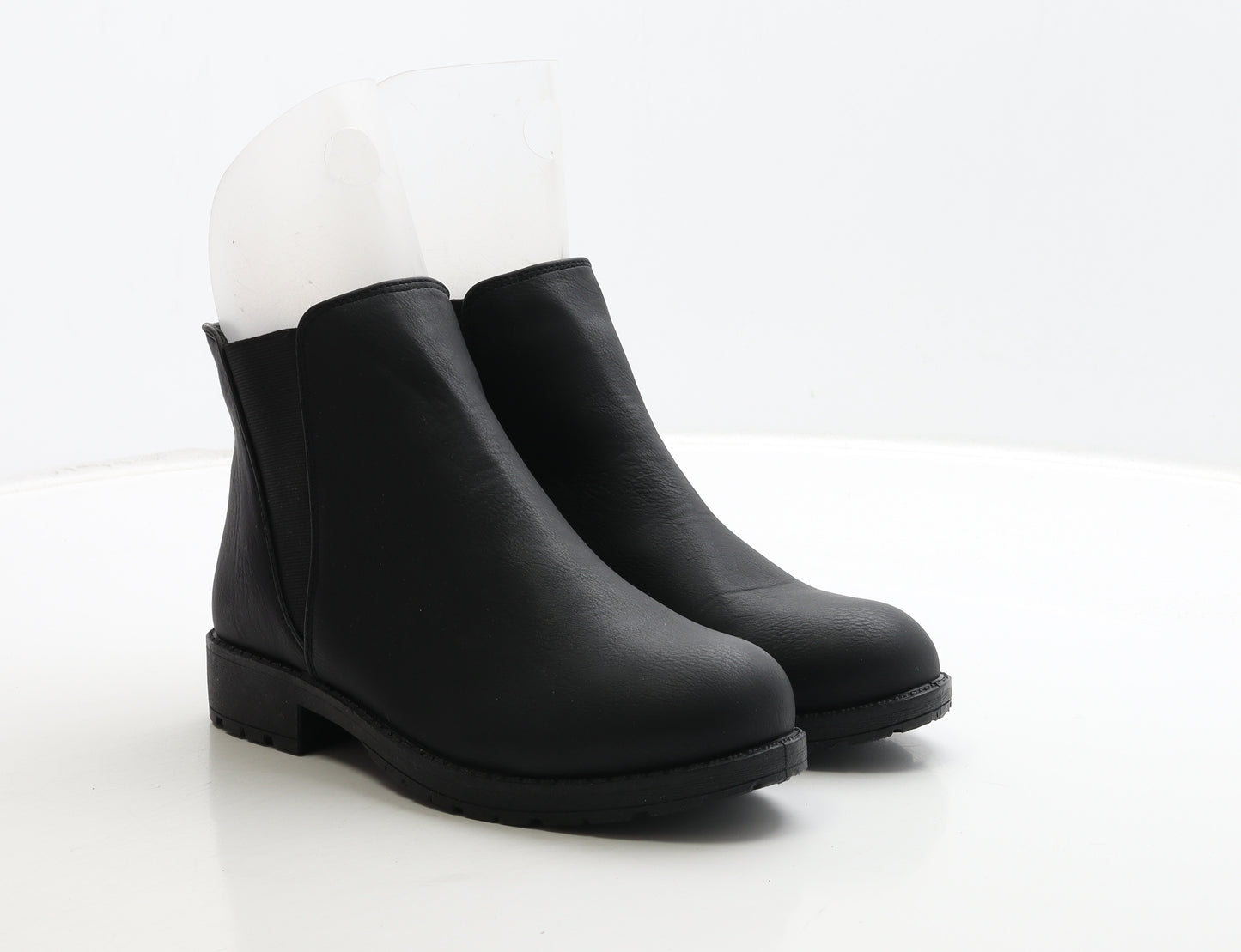 Krush Womens Black Leather Chelsea Boot UK 4 37