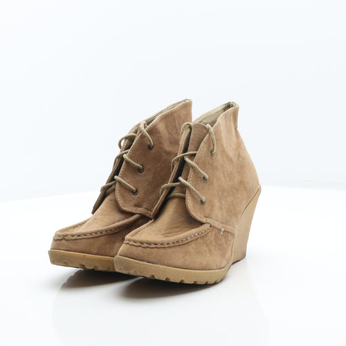 George Womens Brown Synthetic Chukka Boot UK 5