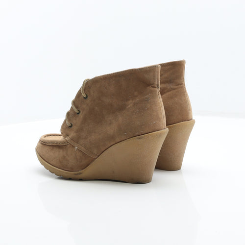 George Womens Brown Synthetic Chukka Boot UK 5