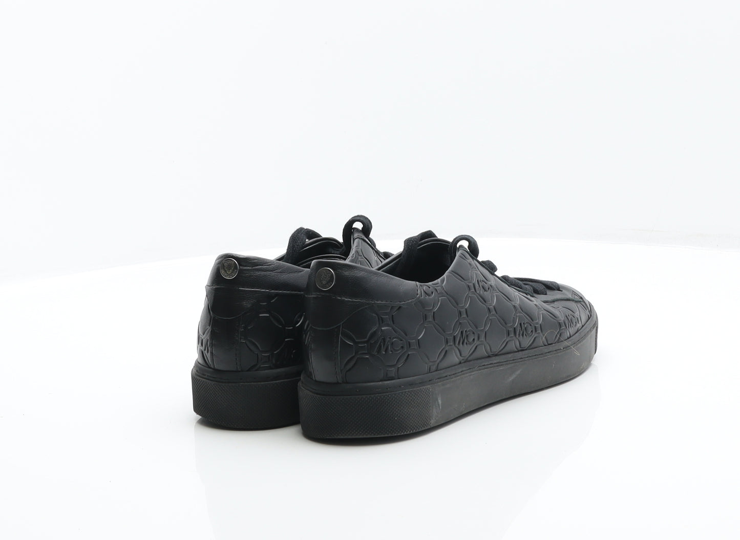 Marc Cain Womens Black Geometric Leather Trainer UK 5