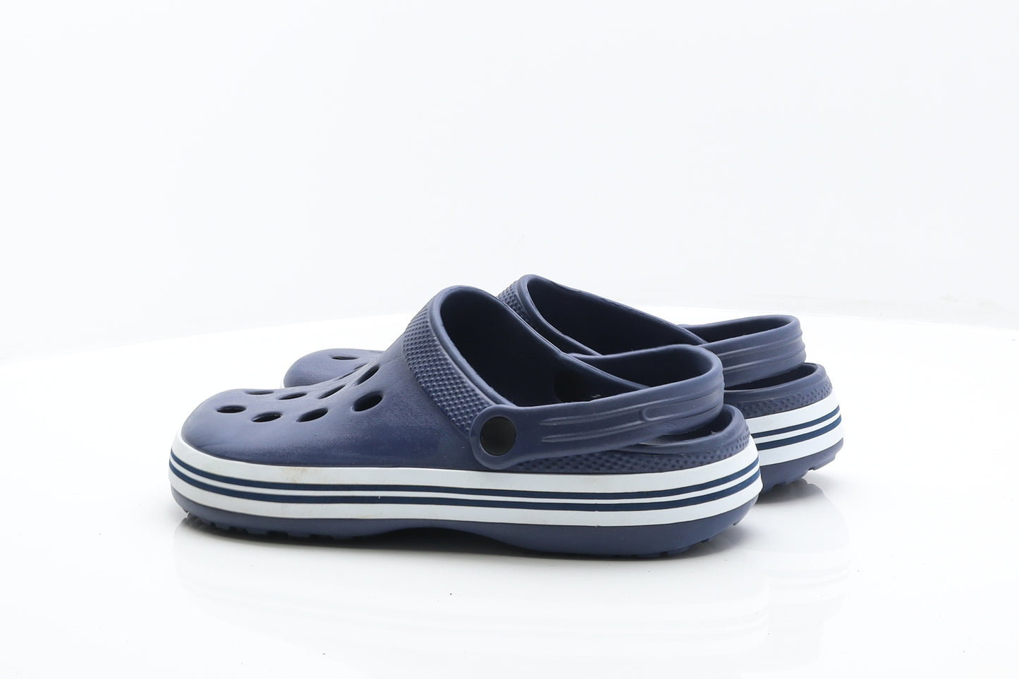 Clogs Mens Blue Rubber Slip On Sandal UK 8