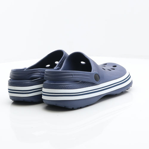 Clogs Mens Blue Rubber Slip On Sandal UK 8