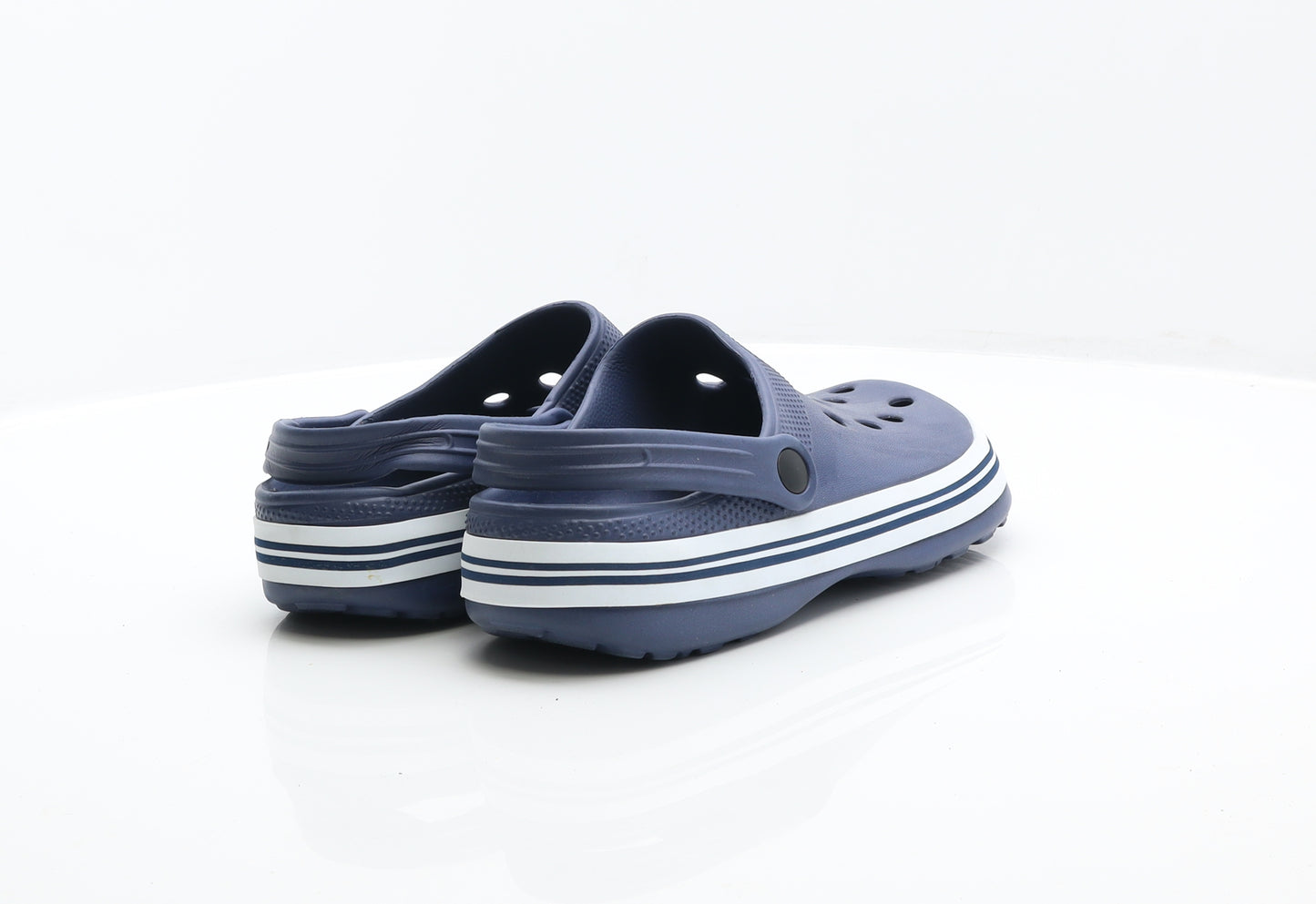 Clogs Mens Blue Rubber Slip On Sandal UK 8