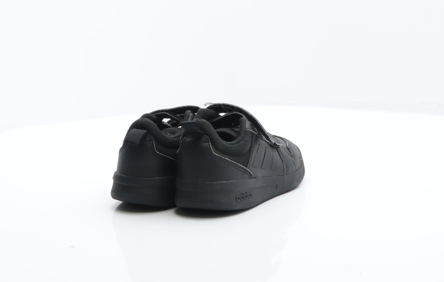 adidas Boys Black Leather Trainer UK 12