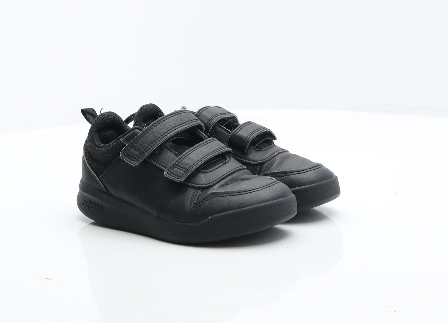 adidas Boys Black Leather Trainer UK 12