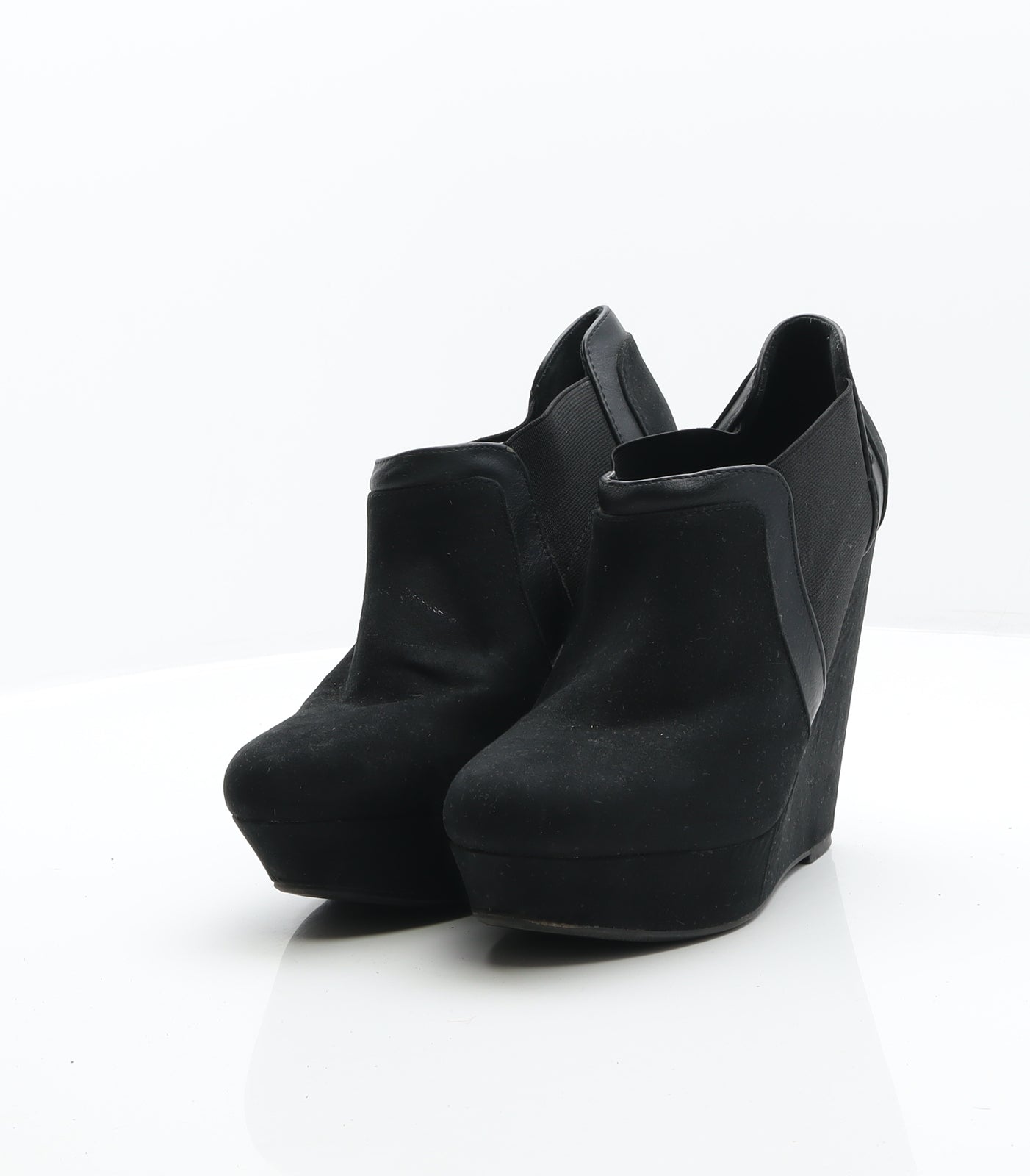 New Look Womens Black Suede Chelsea Boot UK 7 40