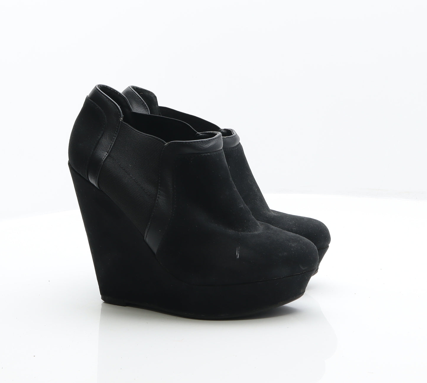 New Look Womens Black Suede Chelsea Boot UK 7 40