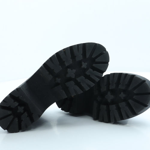 Primark Womens Black Leather Chelsea Boot UK 4 37 US 6