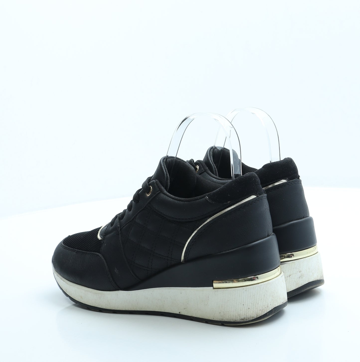 New Look Womens Black Polyester Trainer UK 6 39