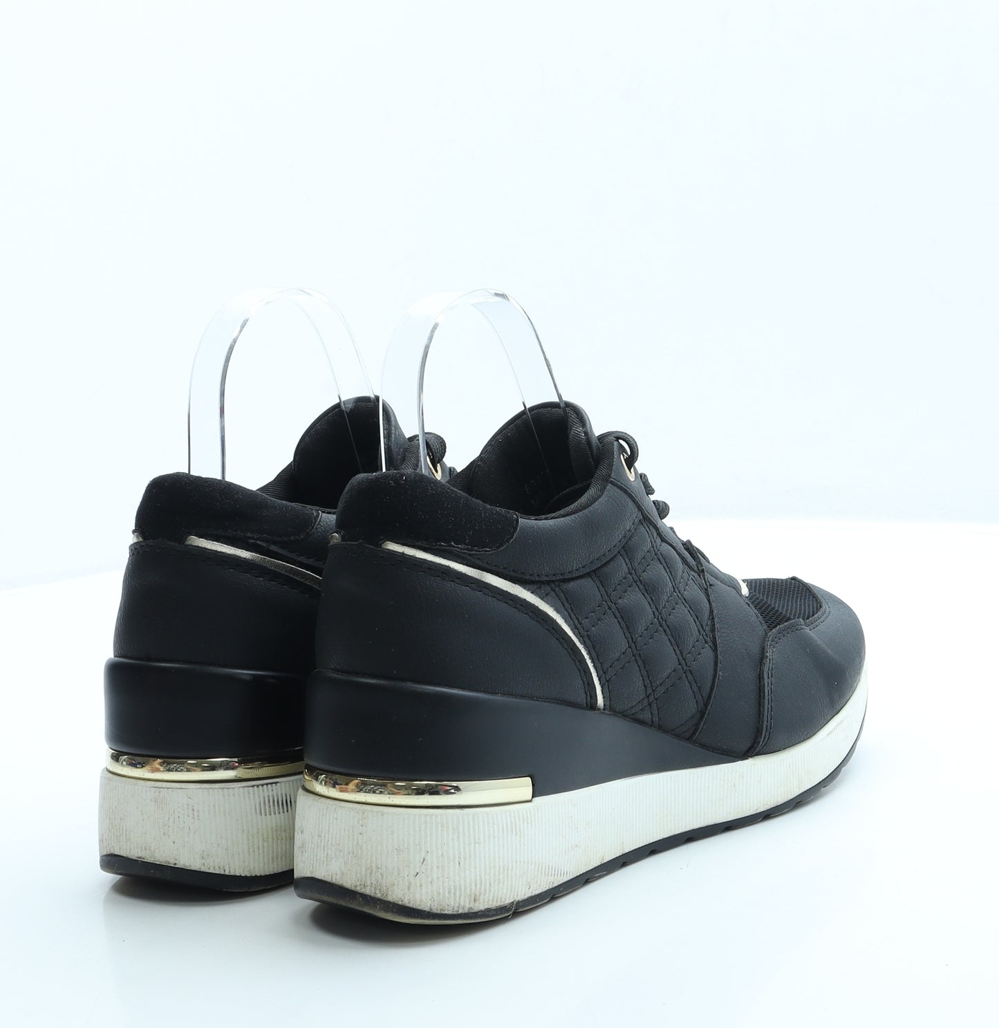 New Look Womens Black Polyester Trainer UK 6 39