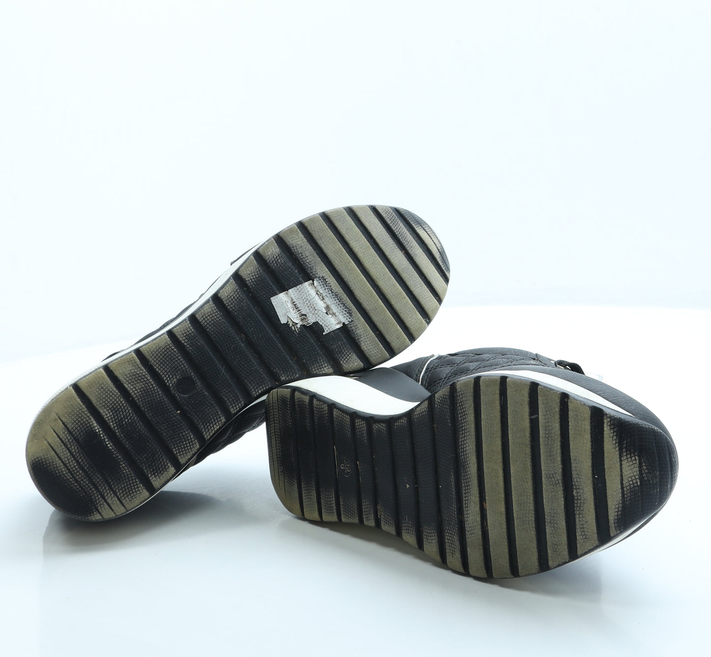 New Look Womens Black Polyester Trainer UK 6 39