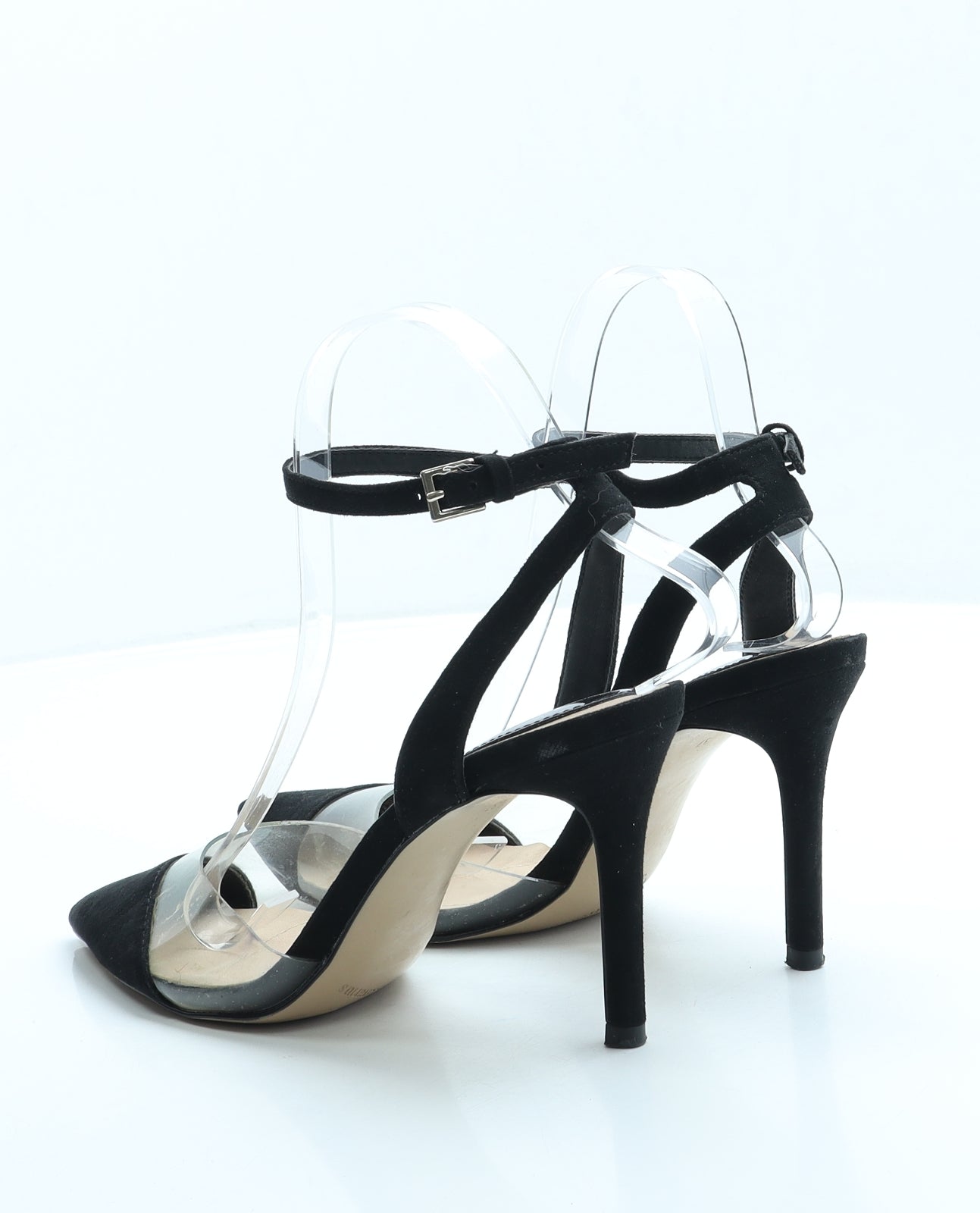 Stradivarius Womens Black Polyester Court Heel UK 4 37