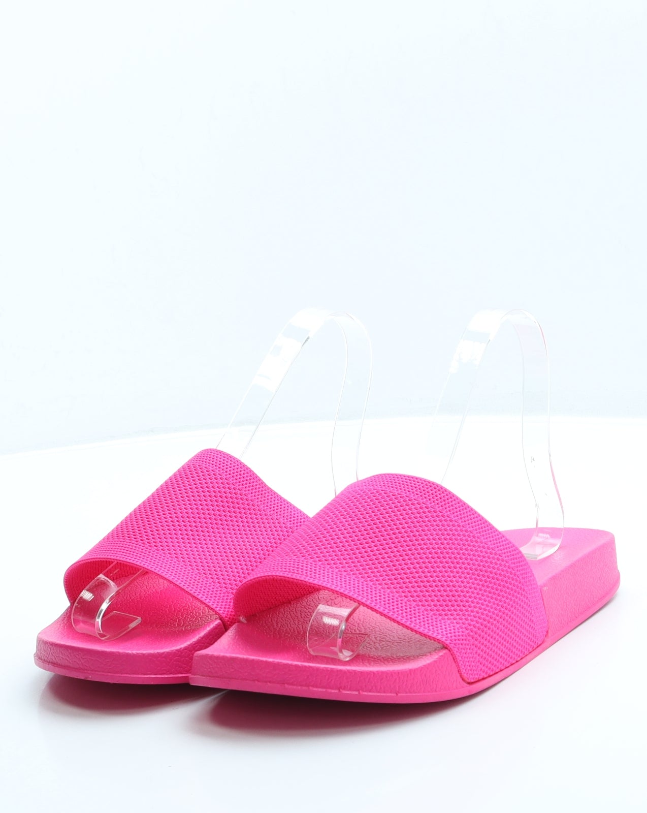 Preworn Womens Pink Polyester Slider Sandal UK 7 40