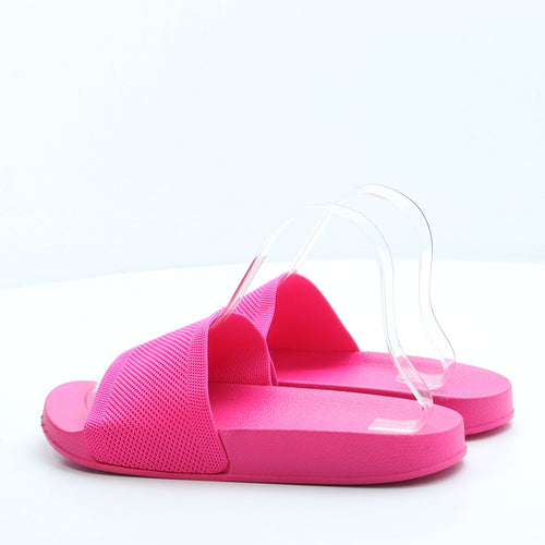 Preworn Womens Pink Polyester Slider Sandal UK 7 40