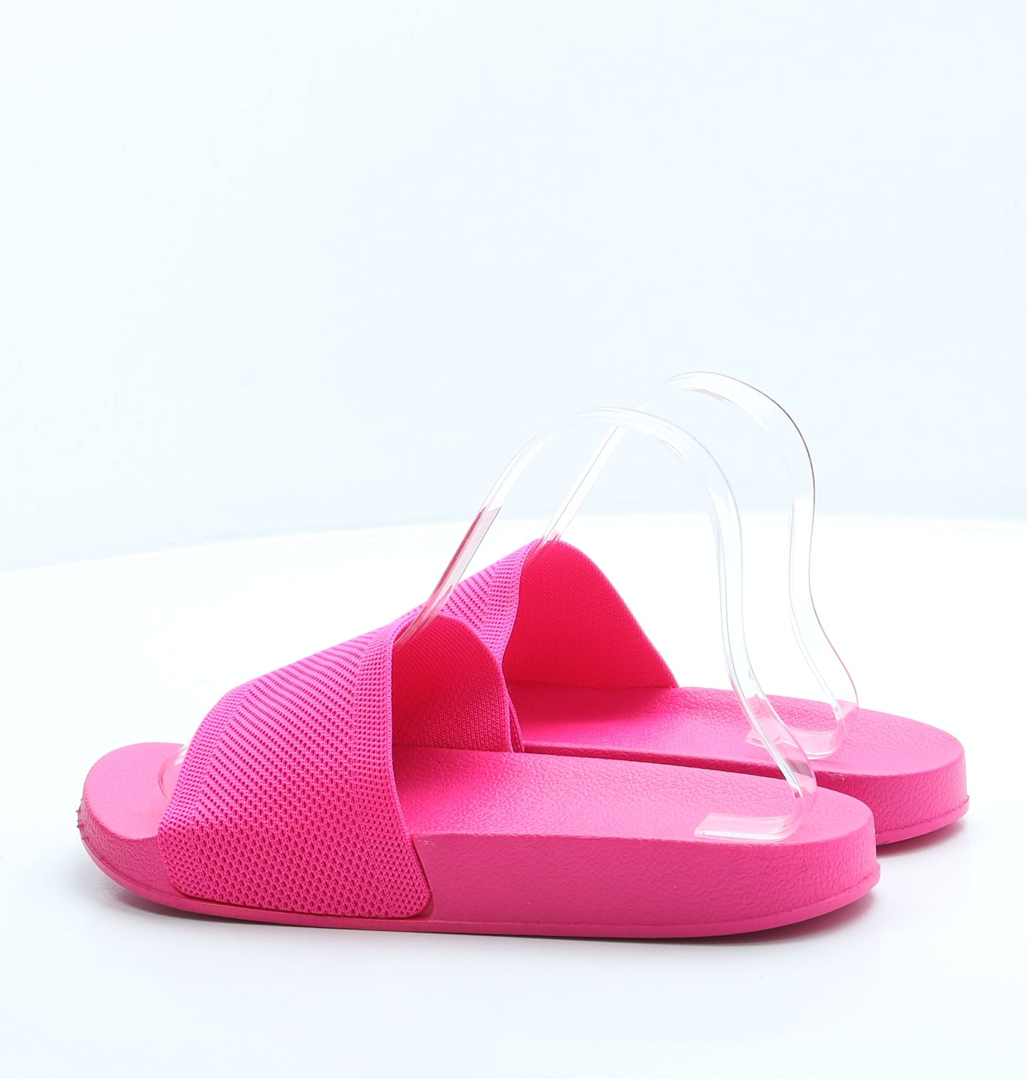 Preworn Womens Pink Polyester Slider Sandal UK 7 40
