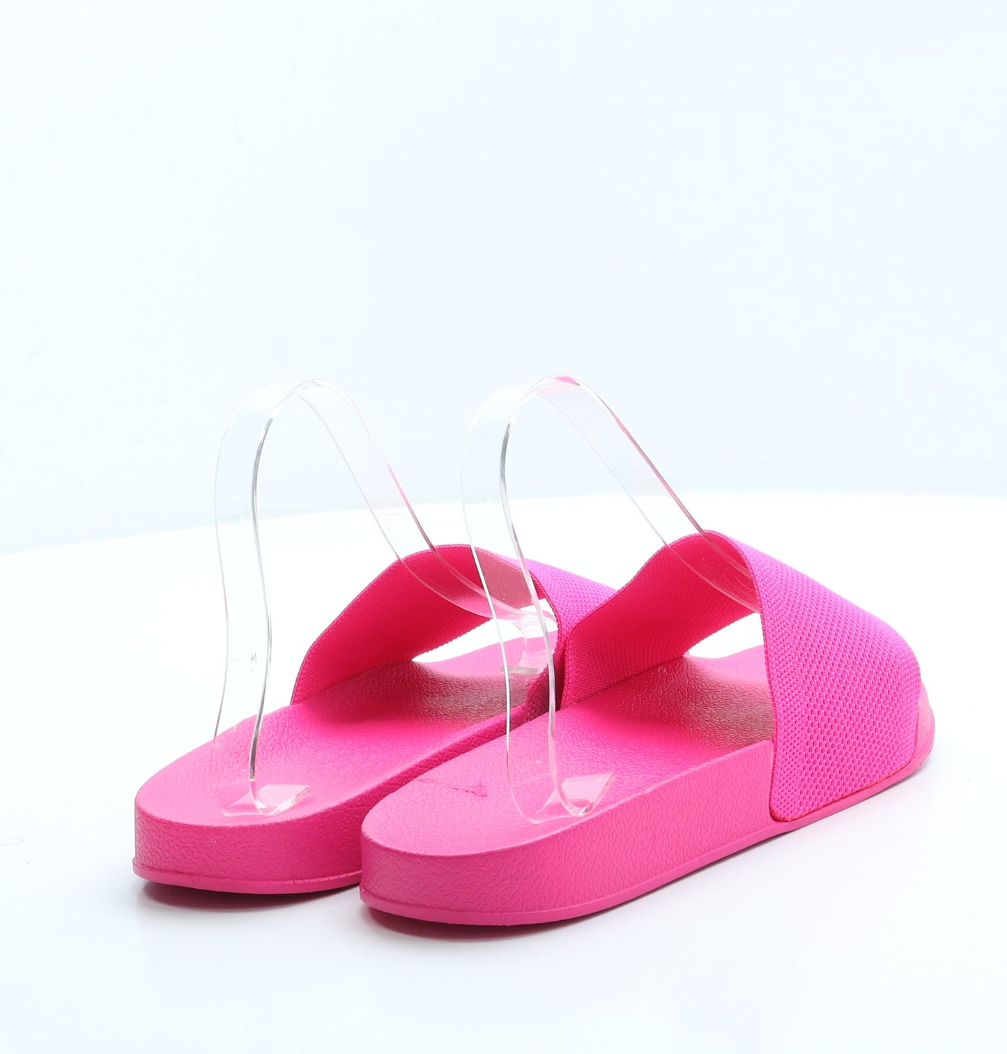 Preworn Womens Pink Polyester Slider Sandal UK 7 40