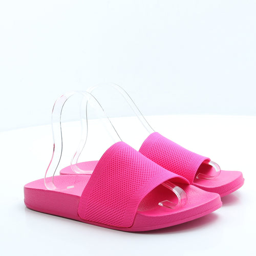 Preworn Womens Pink Polyester Slider Sandal UK 7 40