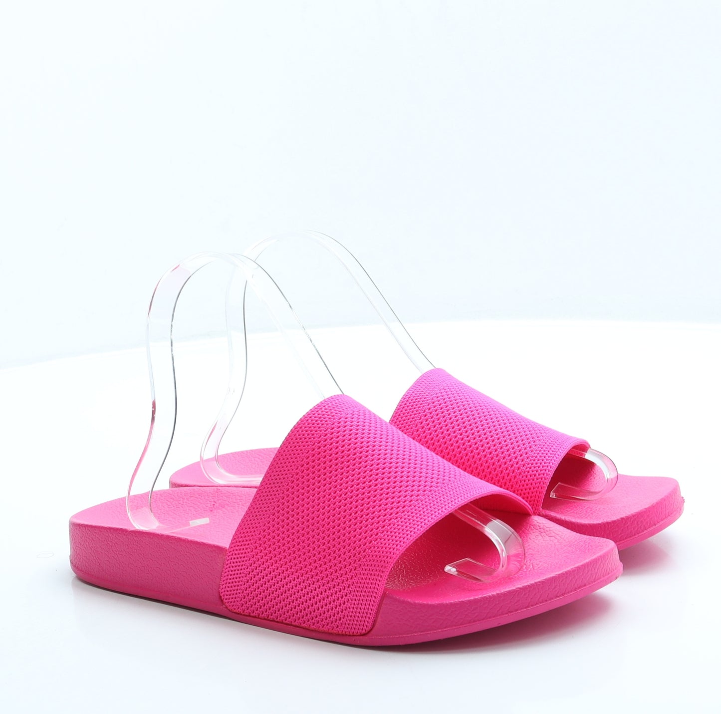 Preworn Womens Pink Polyester Slider Sandal UK 7 40