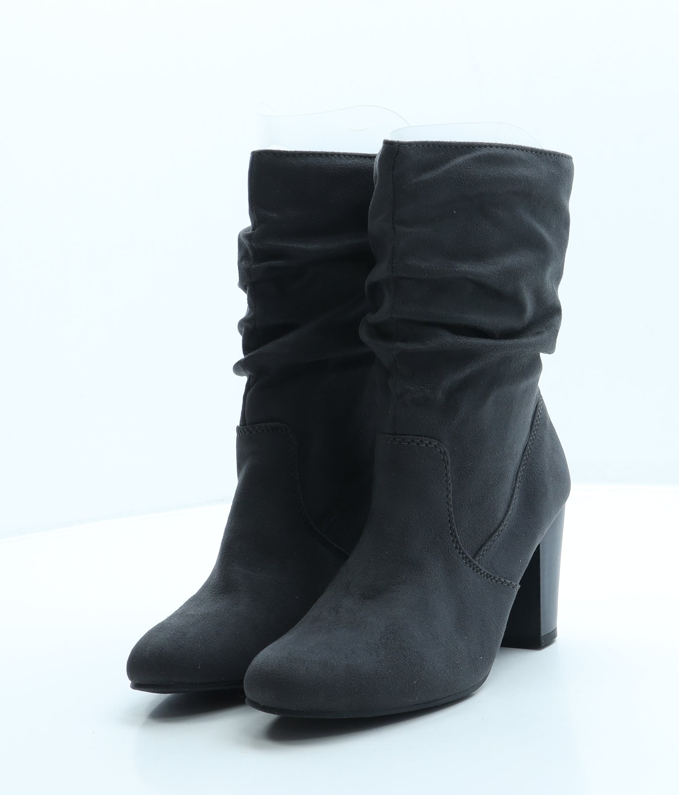 Head Over Heels Womens Grey Suede Sock Boot UK 5 38 US 7
