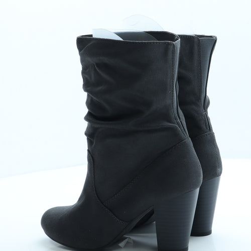 Head Over Heels Womens Grey Suede Sock Boot UK 5 38 US 7