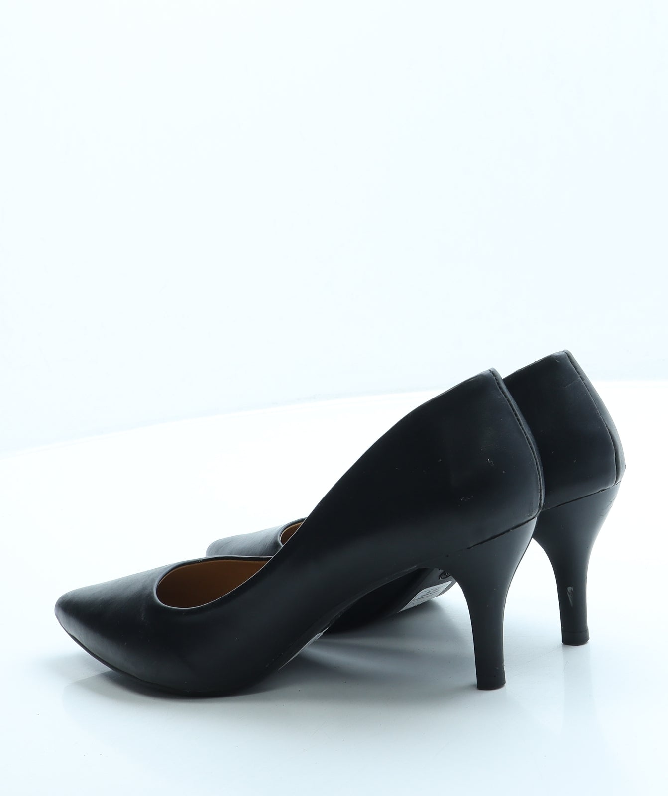Martinez Womens Black Leather Court Heel UK 4 37 US 6