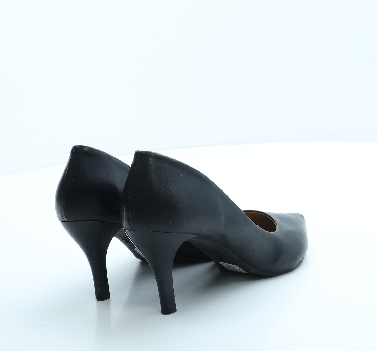 Martinez Womens Black Leather Court Heel UK 4 37 US 6