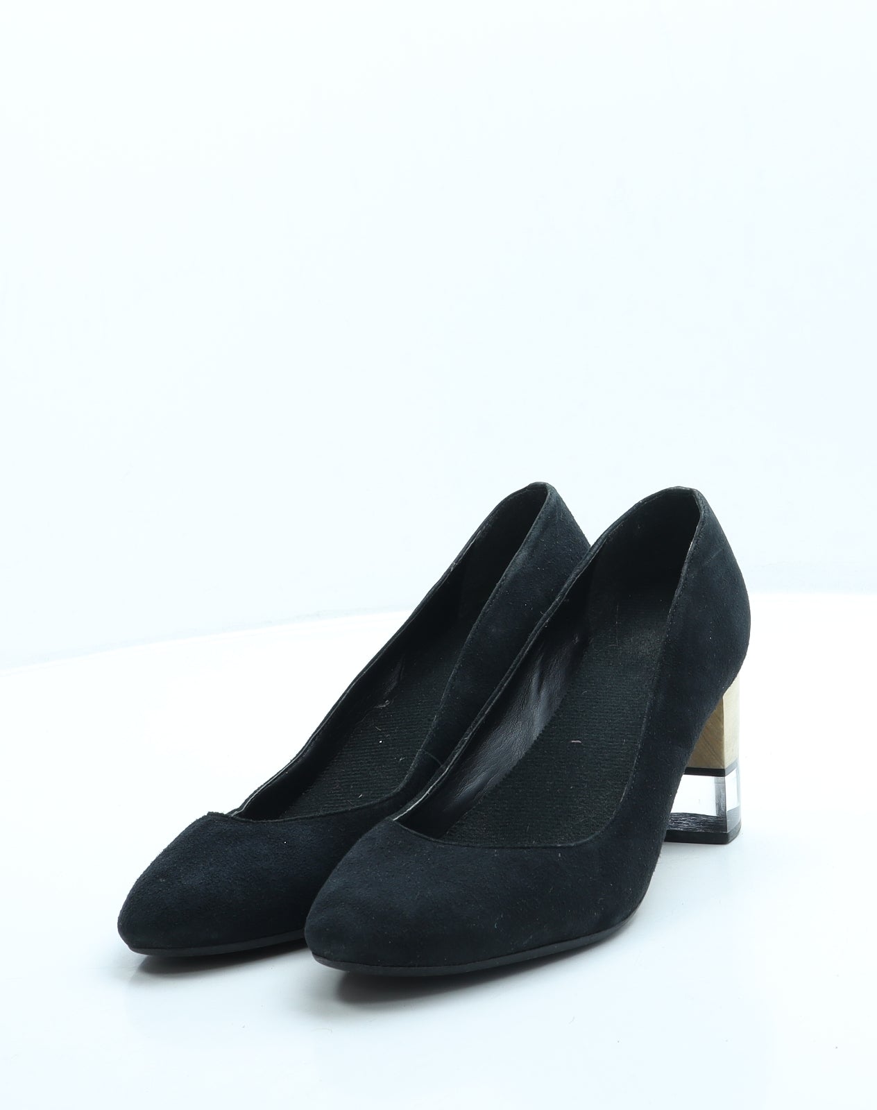 Dune Womens Black Suede Court Heel UK 5 38