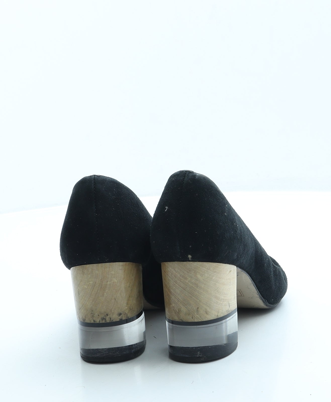 Dune Womens Black Suede Court Heel UK 5 38