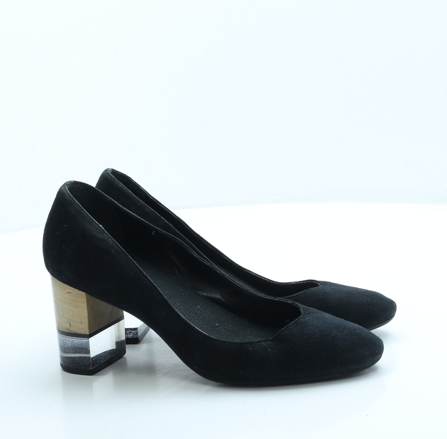 Dune Womens Black Suede Court Heel UK 5 38