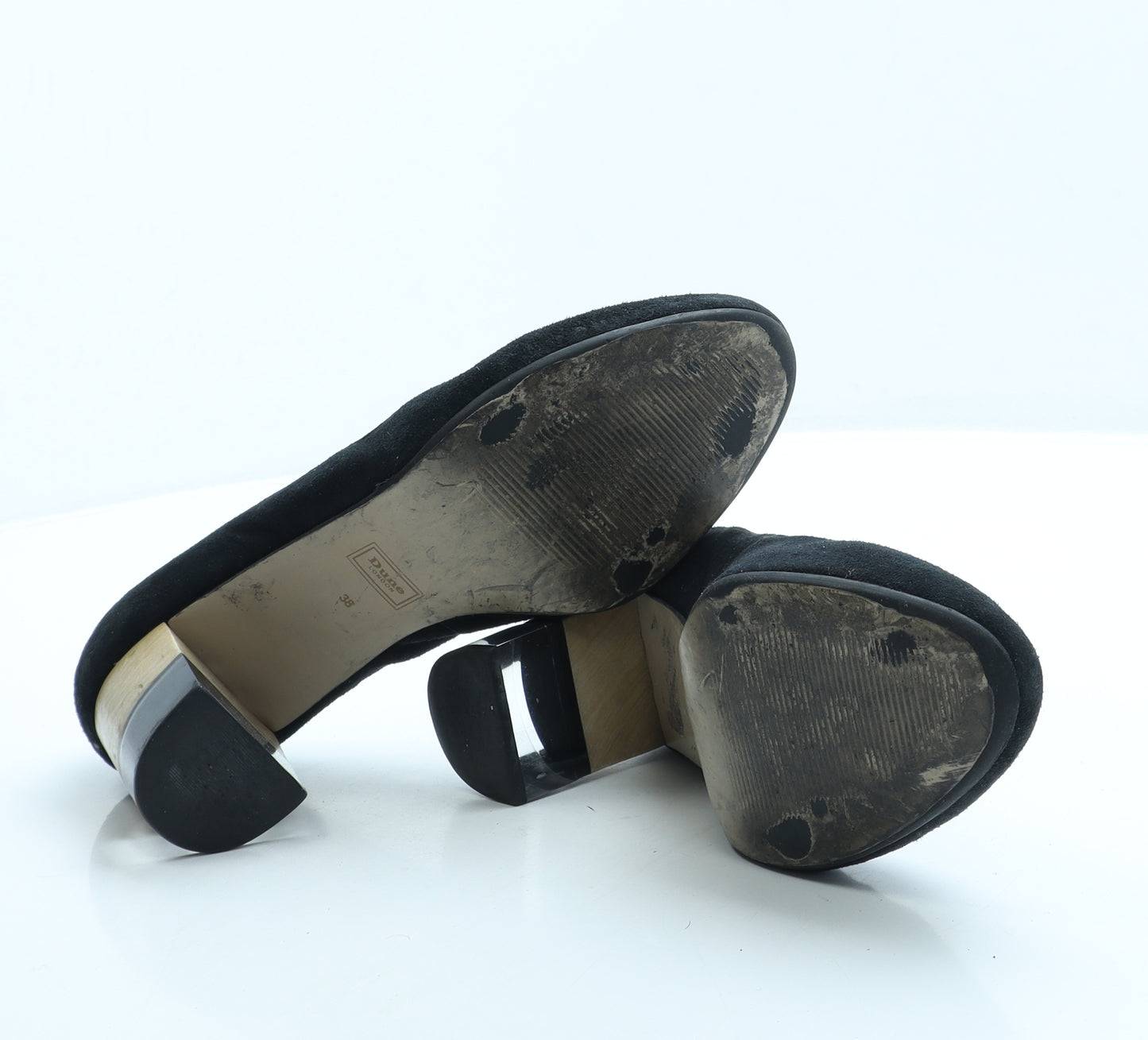 Dune Womens Black Suede Court Heel UK 5 38