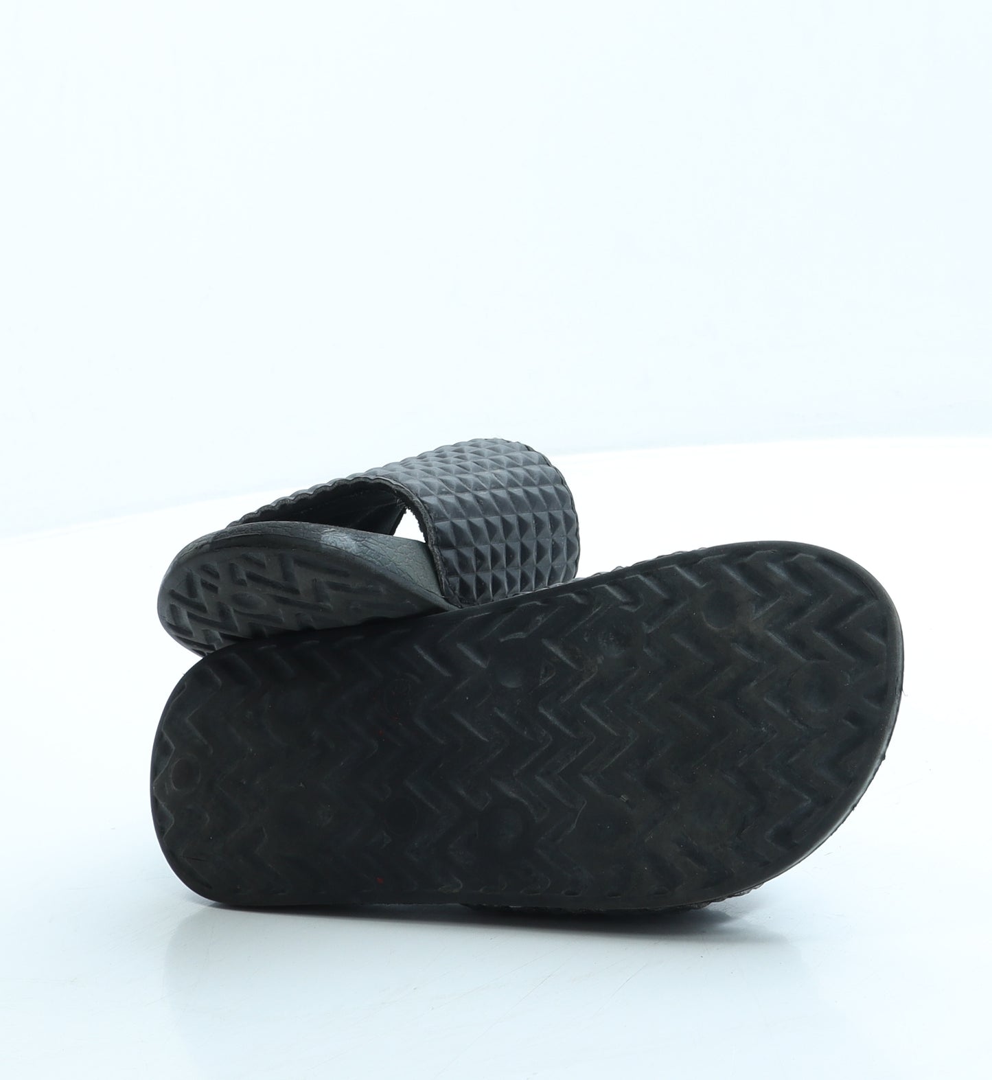 Primark Boys Black Camouflage Rubber Slider Sandal UK 2 35