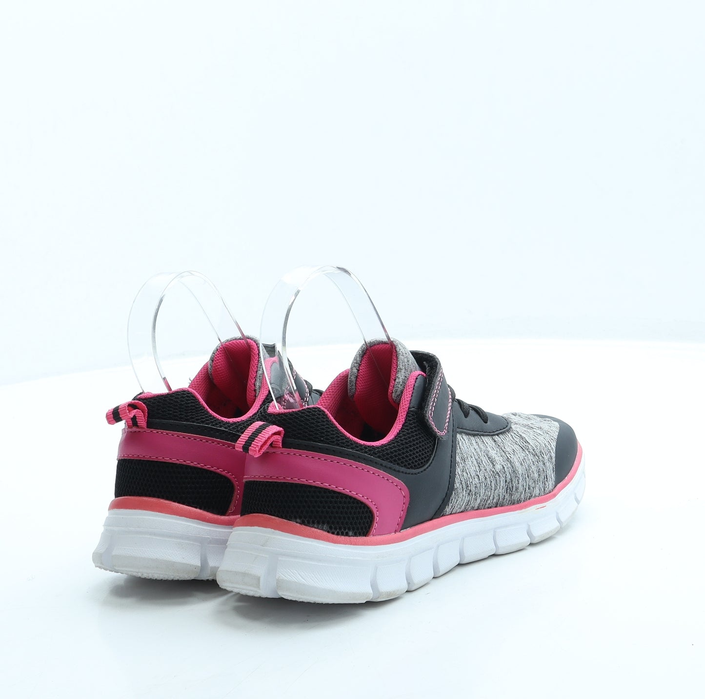 Lily & Dan Girls Black Polyester Trainer UK 2