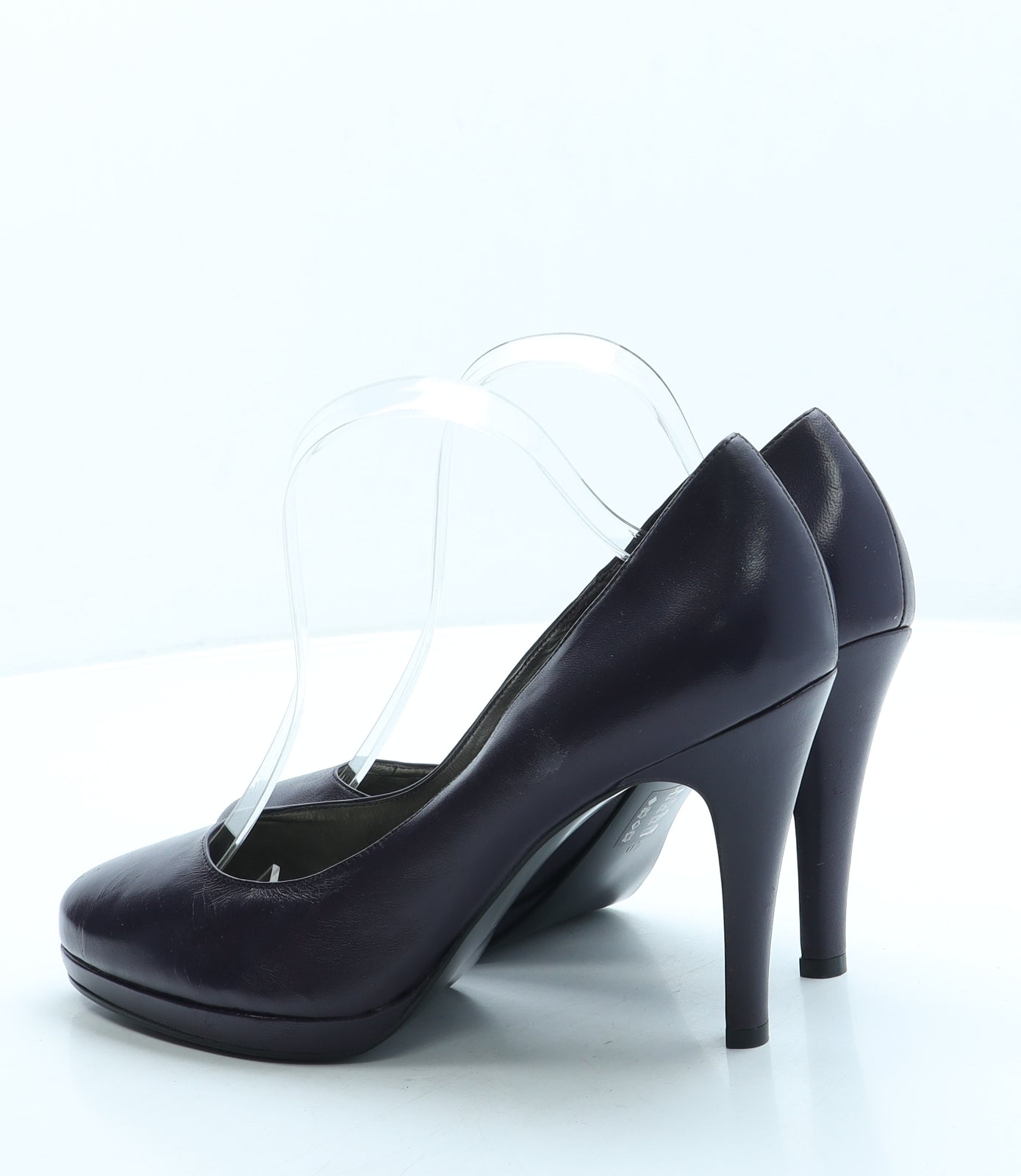 John Lewis Womens Purple Leather Court Heel UK 7 40