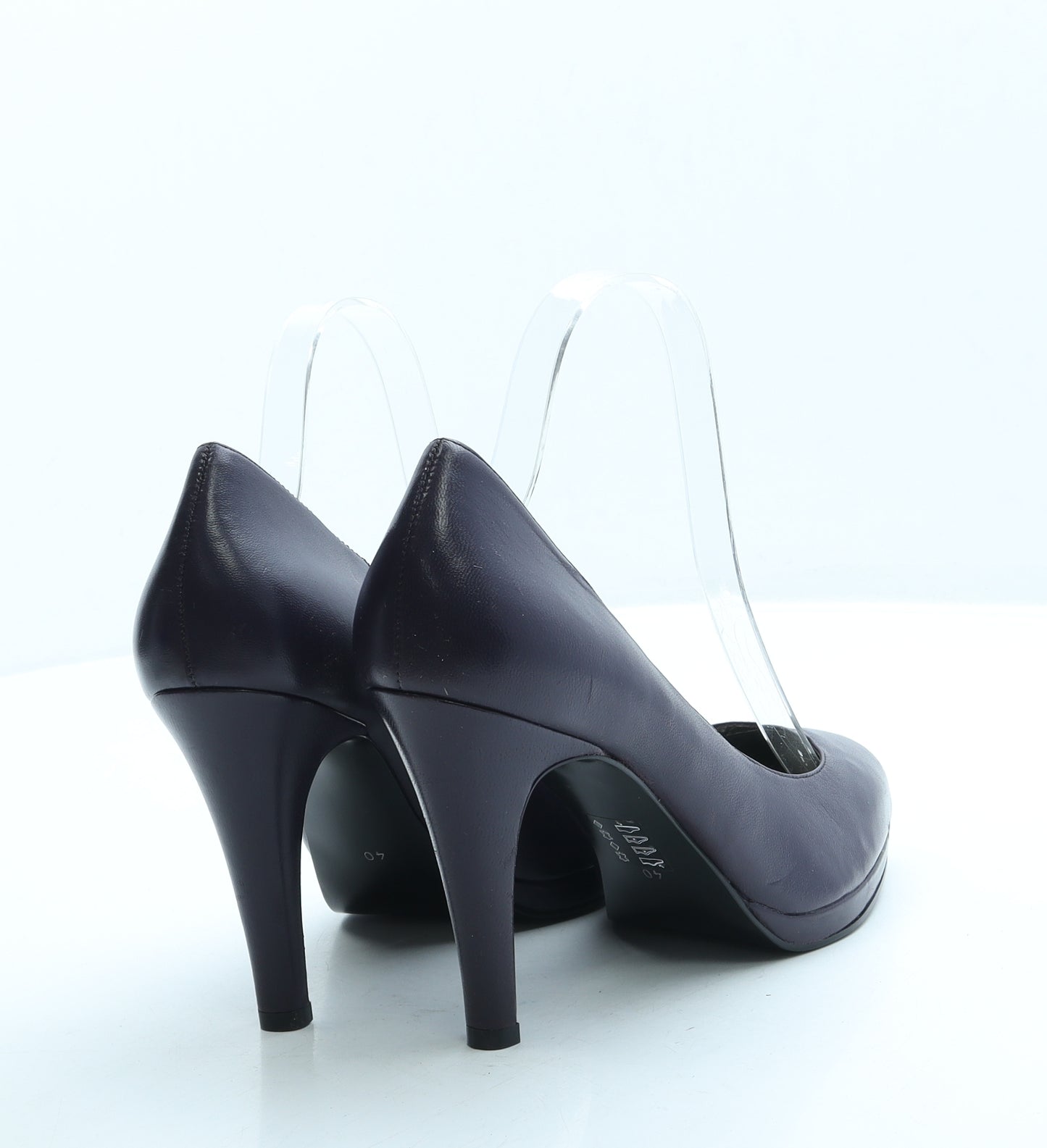 John Lewis Womens Purple Leather Court Heel UK 7 40