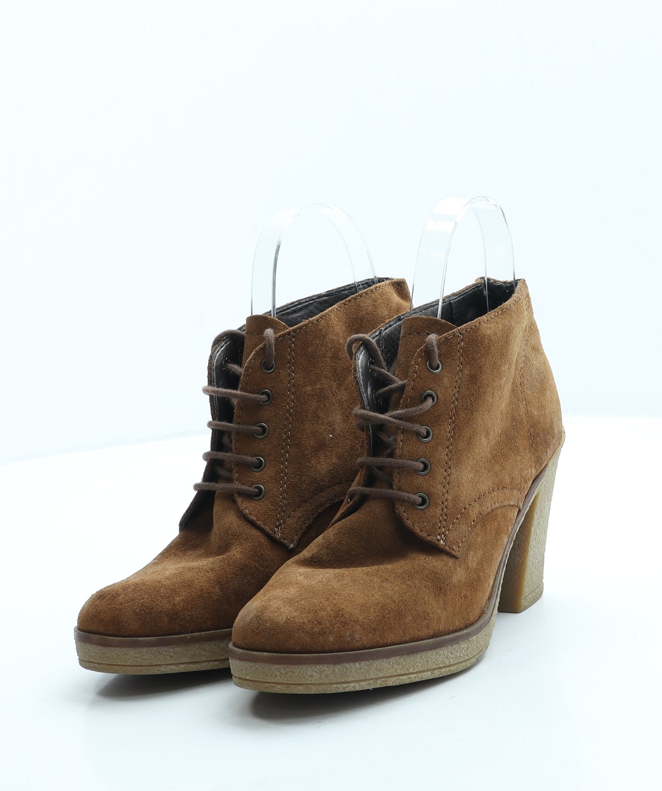 Spirit Womens Brown Suede Combat Boot UK 3 36