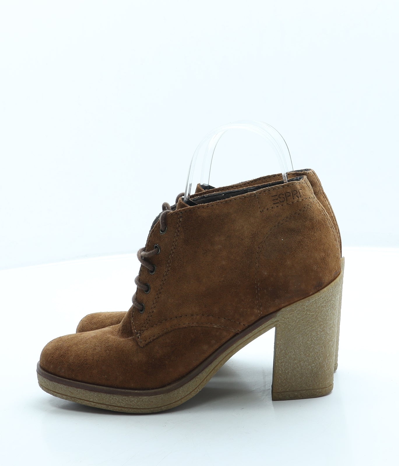 Spirit Womens Brown Suede Combat Boot UK 3 36