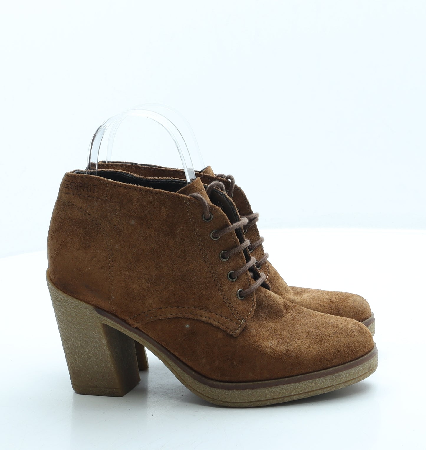 Spirit Womens Brown Suede Combat Boot UK 3 36
