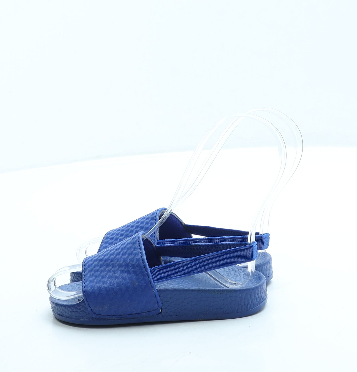 Preworn Boys Blue Rubber Slingback Sandal UK 7 24