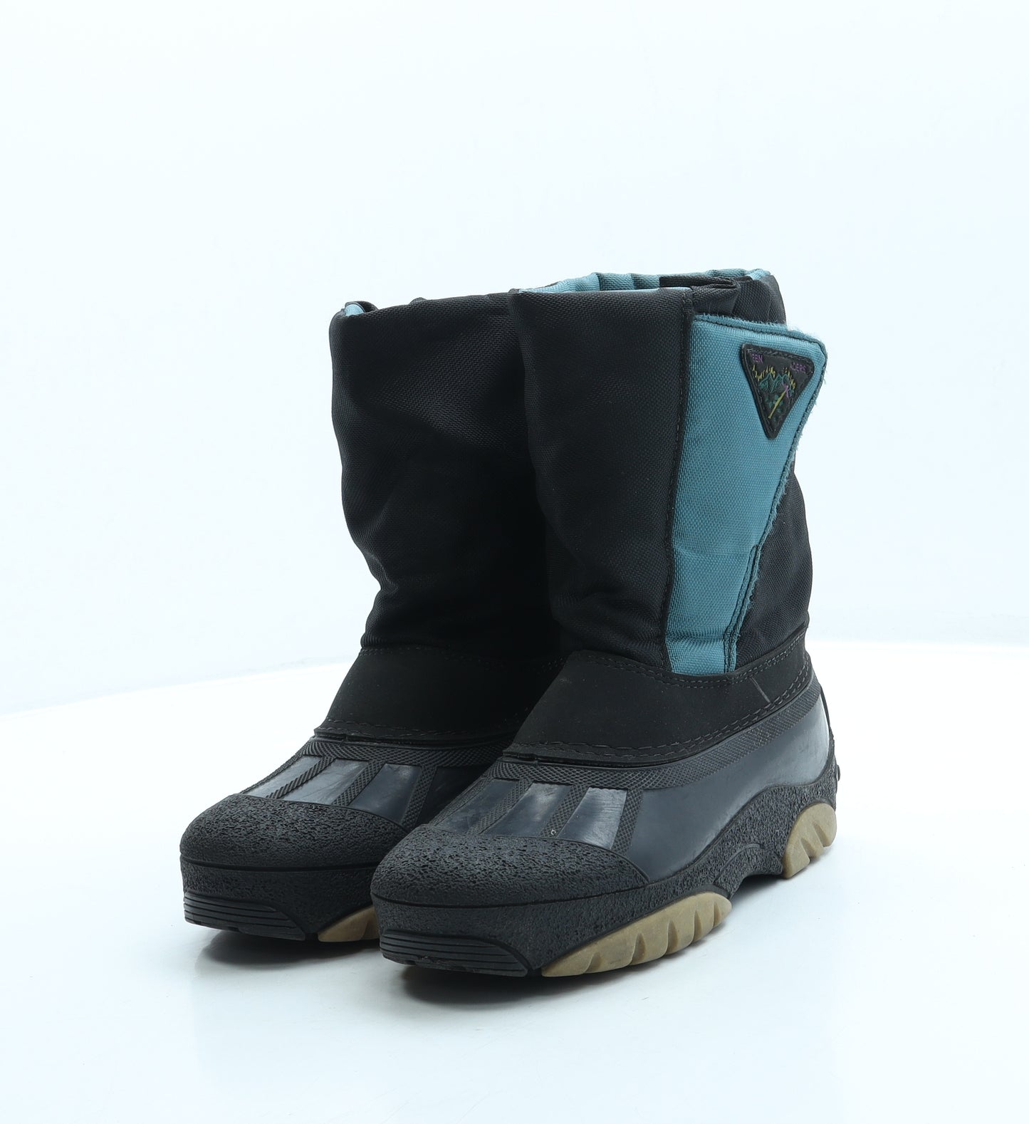 Rain Girls Black Polyester Snow Boot Boot UK 3 36