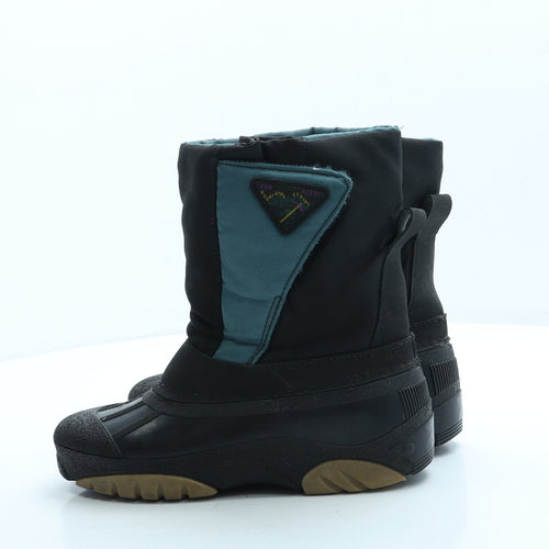 Rain Girls Black Polyester Snow Boot Boot UK 3 36