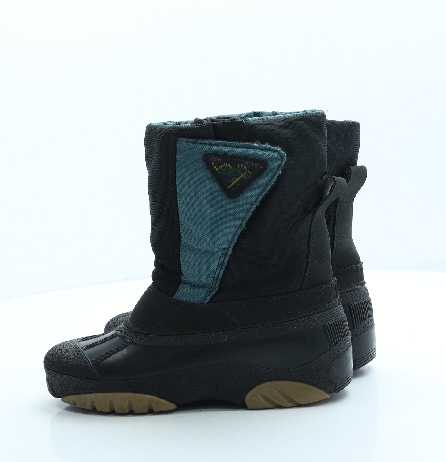 Rain Girls Black Polyester Snow Boot Boot UK 3 36