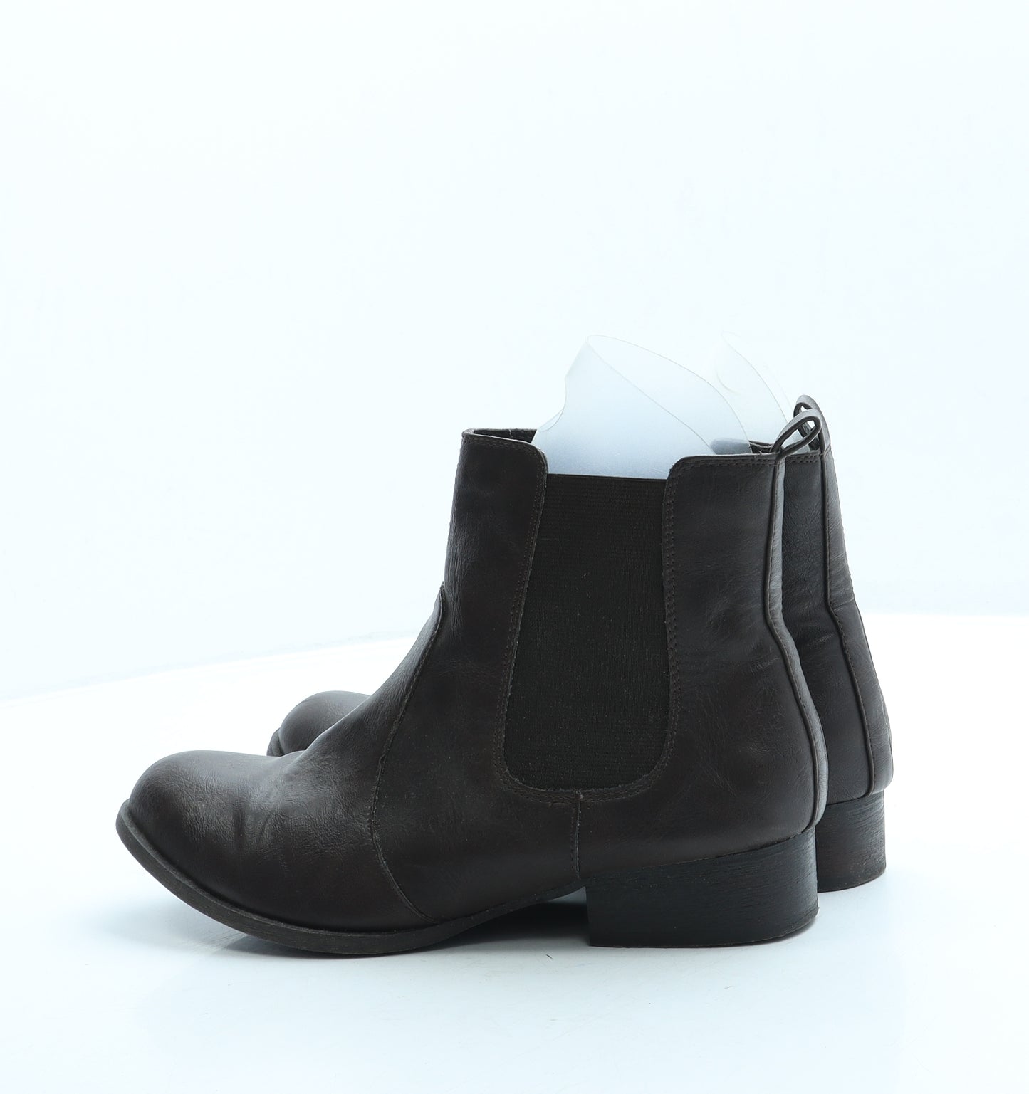 New Look Womens Brown Leather Chelsea Boot UK 5 38