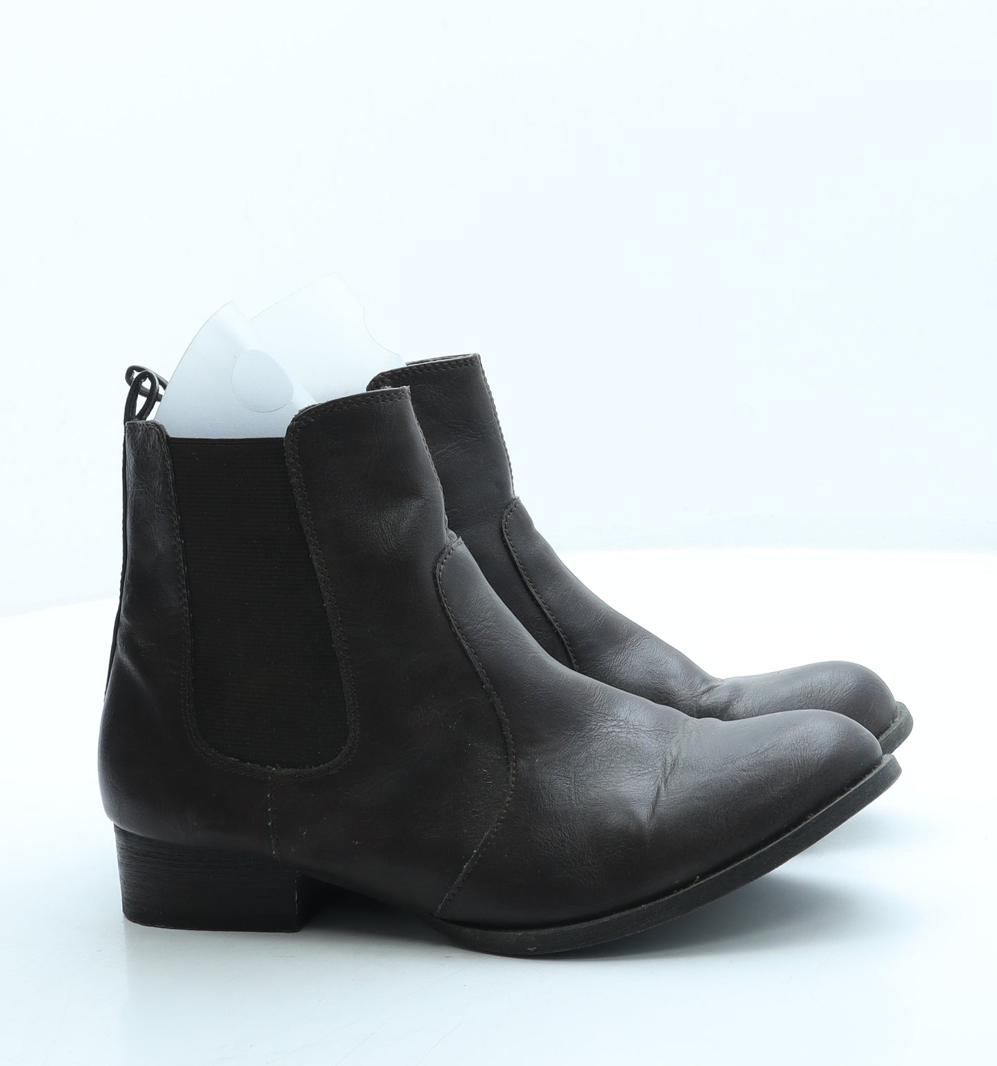 New Look Womens Brown Leather Chelsea Boot UK 5 38