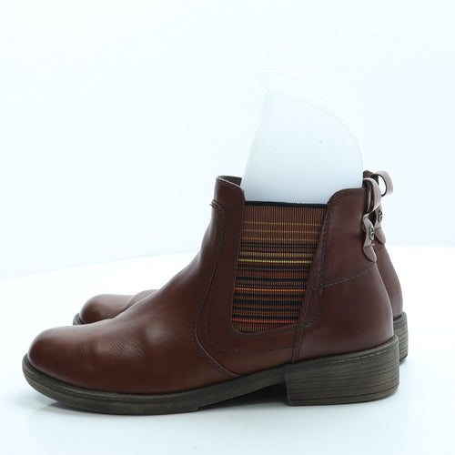 Tamaris Mens Brown Leather Chelsea Boot UK 8 42
