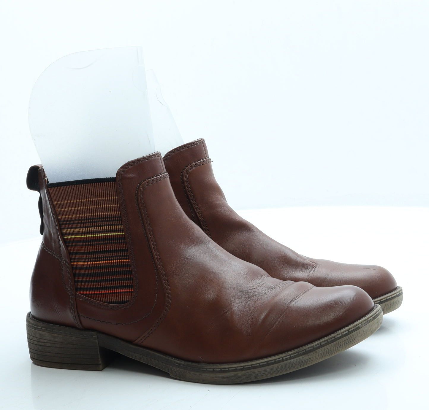 Tamaris Mens Brown Leather Chelsea Boot UK 8 42