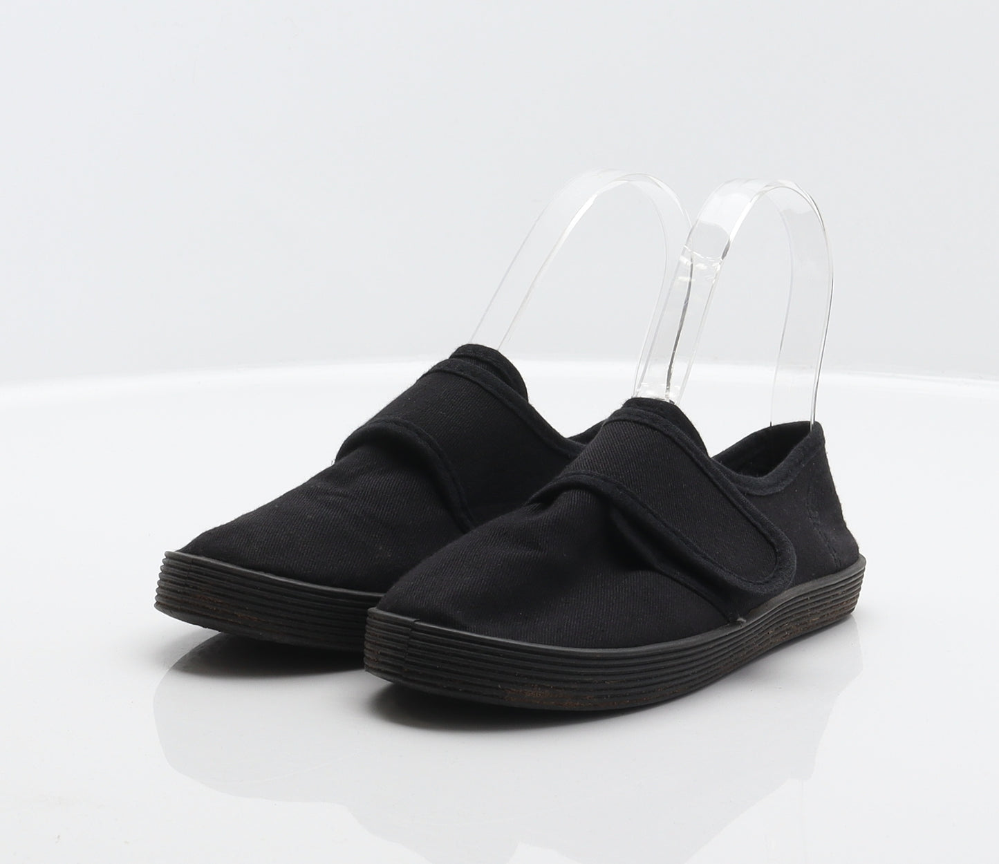 Walkright Boys Black Fabric Slip On Casual UK 13