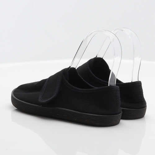 Walkright Boys Black Fabric Slip On Casual UK 13