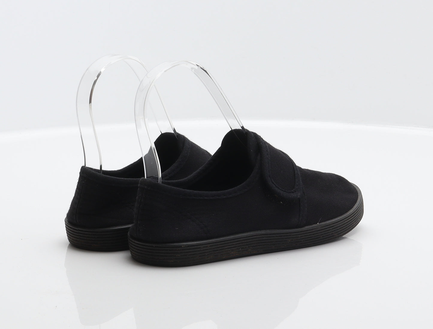 Walkright Boys Black Fabric Slip On Casual UK 13