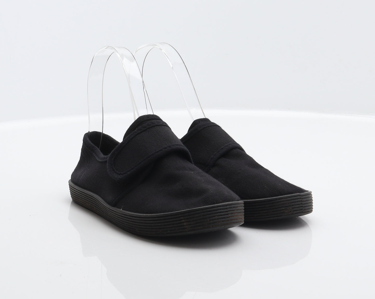 Walkright Boys Black Fabric Slip On Casual UK 13